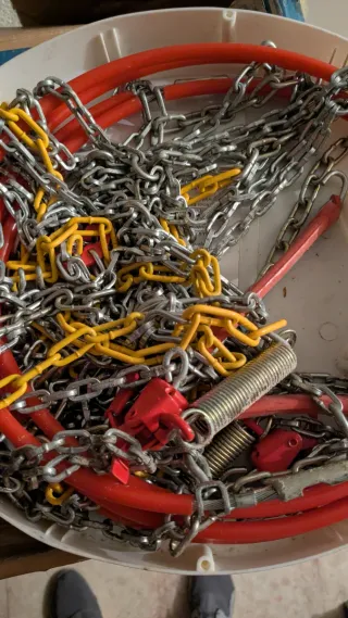 Caja Cadenas Nieve Rombo 80