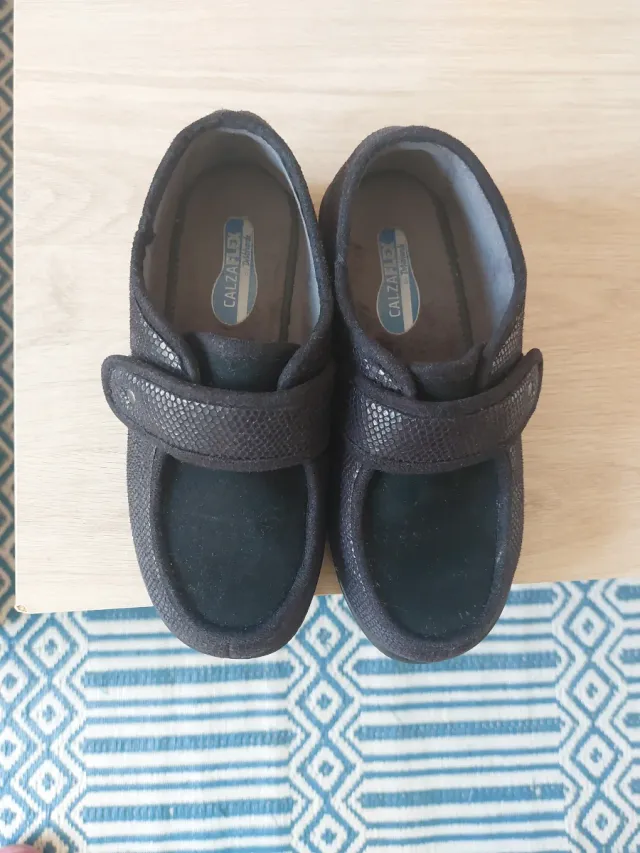 Zapatillas Calzaflek Mujer Negras