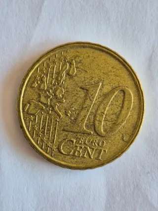Moneda 10 céntimos Italia 2002 Venus