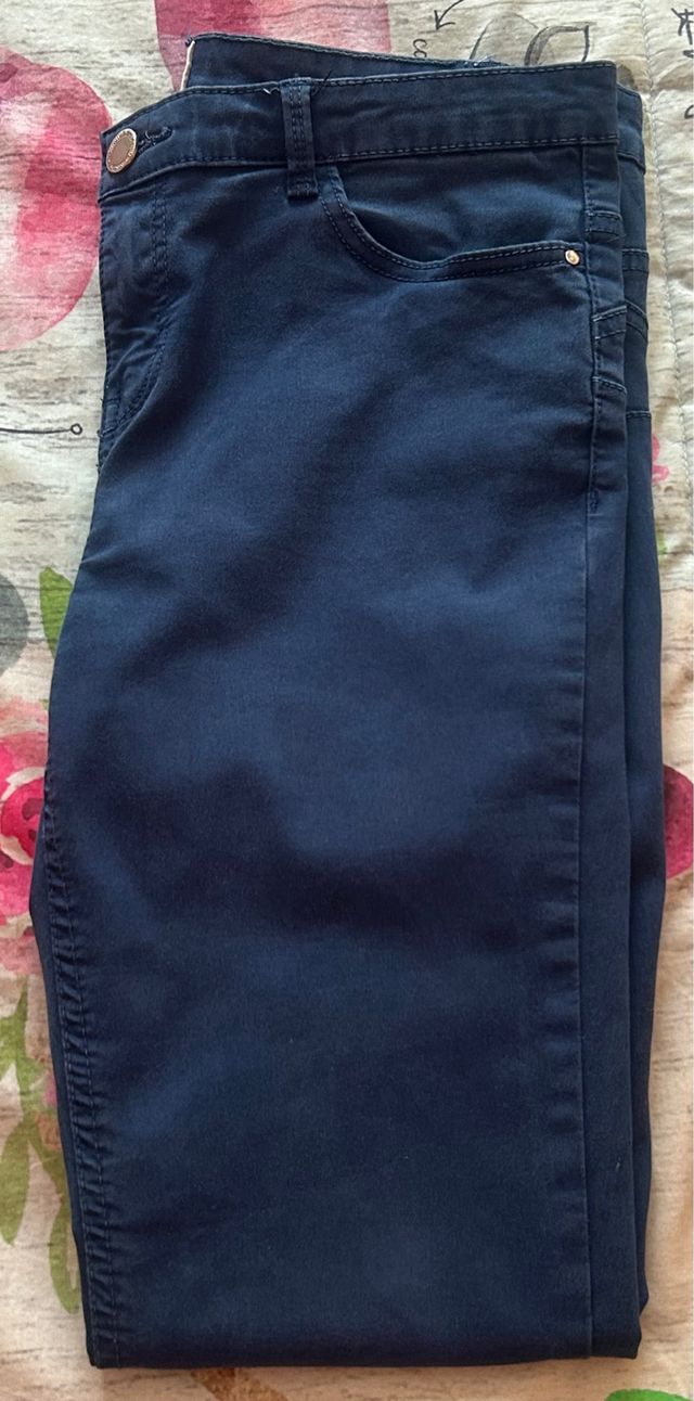 Pantalones largos azul marino