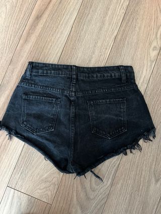Shorts vaqueros negros