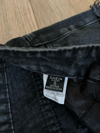 Shorts vaqueros negros