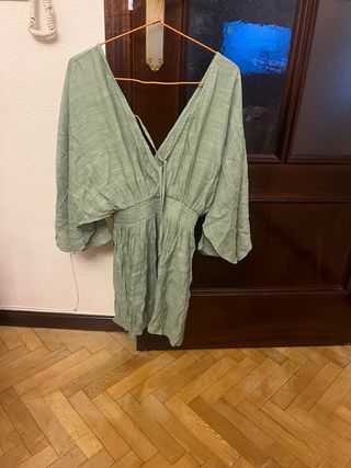 Vestido verde veraniego talla única