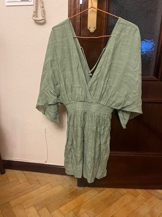 Vestido verde veraniego talla única