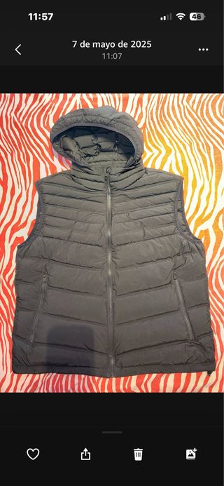 Chaleco acolchado Mango gris XXL