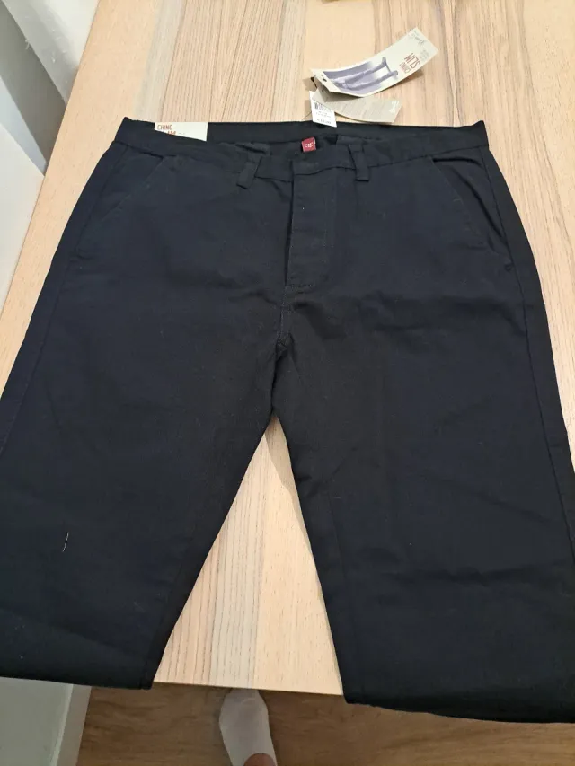 Pantalón Chino Slim Negro Hombre