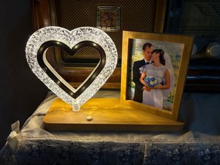 Lampada cuore con porta foto