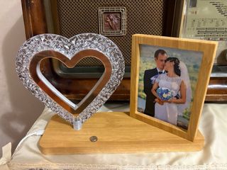 Lampada cuore con porta foto