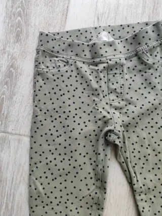Leggings niña caquis lunares 7-8 años