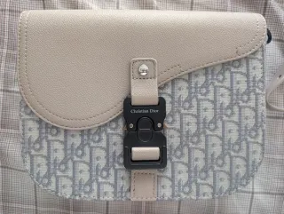 Bandolera Christian Dior Beige/Gris