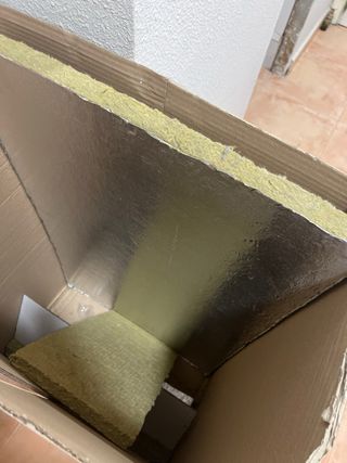 Panel lana de roca para chimenea