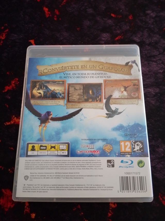 Juego ps3. Gahoole: La Leyenda de los guardianes