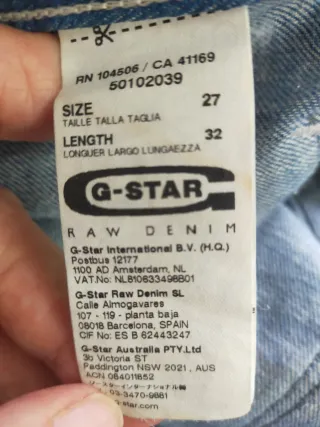Pantalón vaquero G-Star azul