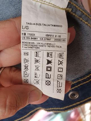 Cazadora vaquera mujer Benetton. Talla L
