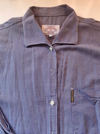 Camisa Armani Jeans Cuadros Azul Blanco