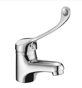 Lavabo adaptado y grifo gerontológico