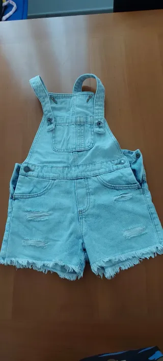 Salopette in jeans da bambina