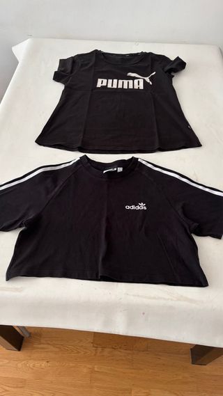 Lote 2 Camisetas Adidas y Puma Talla M