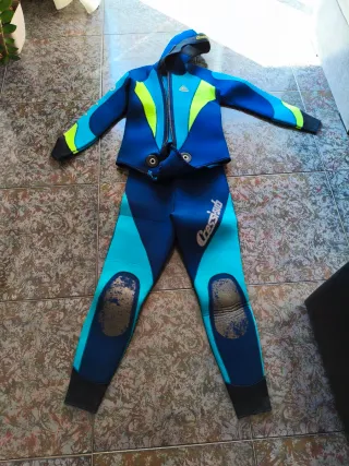 Traje de neopreno Cressi Sub azul y verde