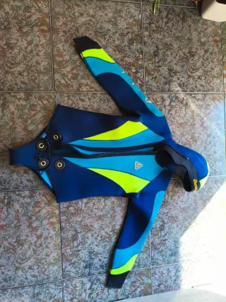Traje de neopreno Cressi Sub azul y verde