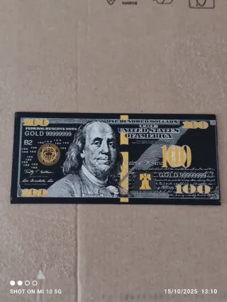 Banconota 100 Dollari Oro Replica