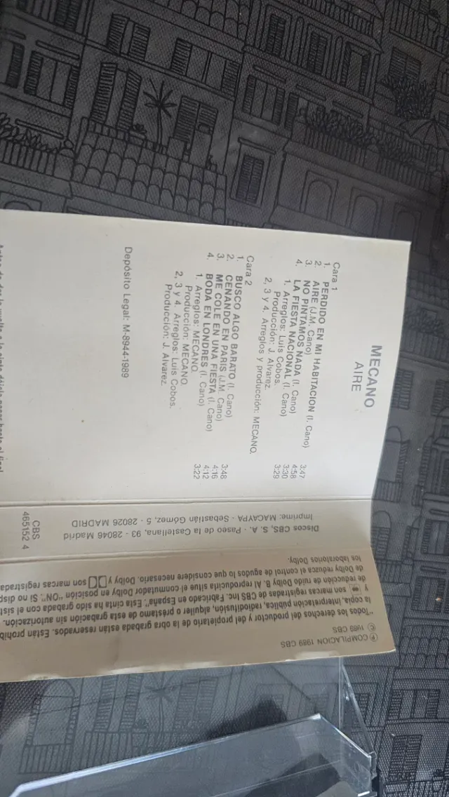 Mecano - Aire y Otros Grandes Éxitos Cassette