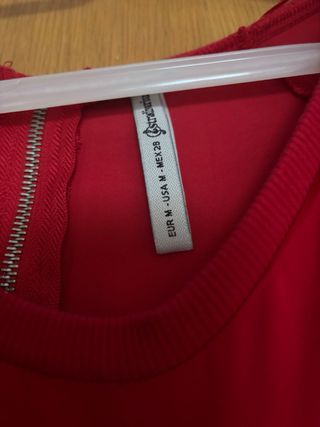 Camisa roja manga francesa talla M
