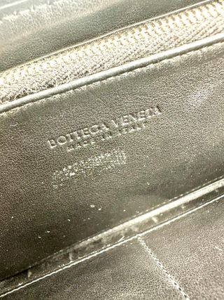 Billetera Bottega Veneta Piel Tejida
