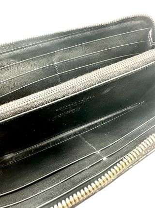 Billetera Bottega Veneta Piel Tejida