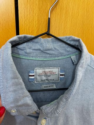 Camisa Oxford Springfield Azul Talla M