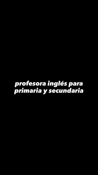 Profesora inglés para tardes