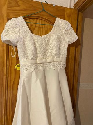 Vestido Novia Vintage talla 44 con velo de regalo