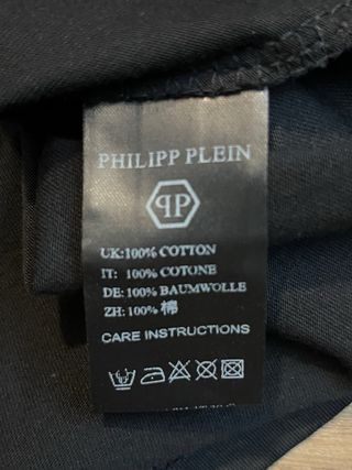 Camiseta Philipp Plein Negra con Diseño Tigre