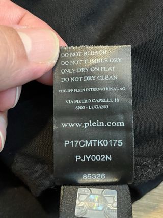 Camiseta Philipp Plein Negra con Diseño Tigre