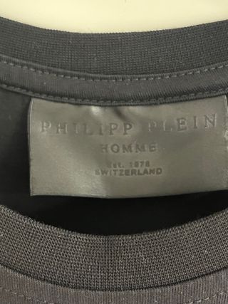 Camiseta Philipp Plein Negra con Diseño Tigre