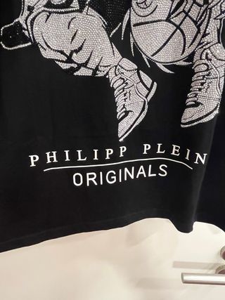 Camiseta Philipp Plein Negra con Diseño Tigre