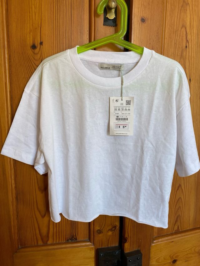 Camiseta Pull&Bear blanca corta