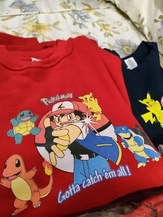 Lote sudaderas Pokémon y Digimon