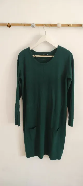 Vestido invierno verde talla XL
