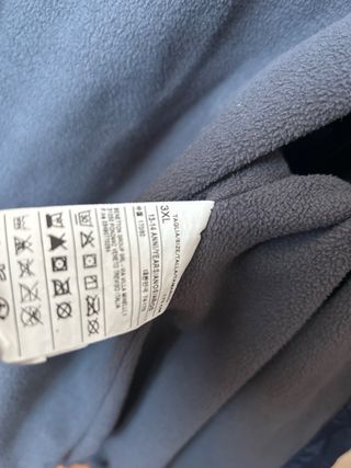 Giacca Benetton blu con cappuccio