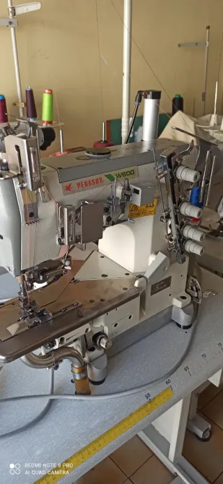 Máquina de coser recubridora Pegasus W600 