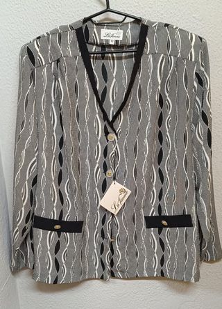 Blusa vintage La Femme Italia Talla 52
