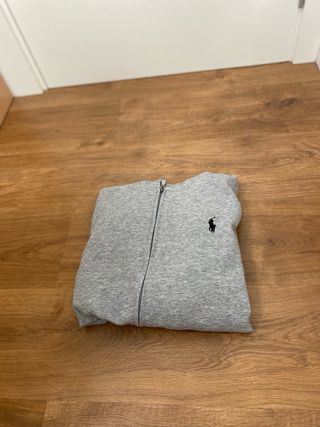 Sudadera Polo Ralph Lauren gris con cremallera