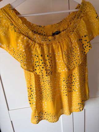 Blusa Salsa Hombros Descubiertos Talla S
