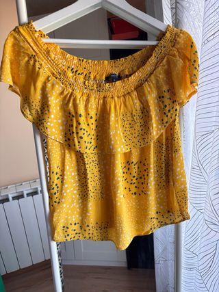 Blusa Salsa Hombros Descubiertos Talla S