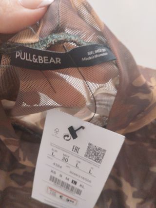 Camiseta Zara Camuflaje Malla Talla L