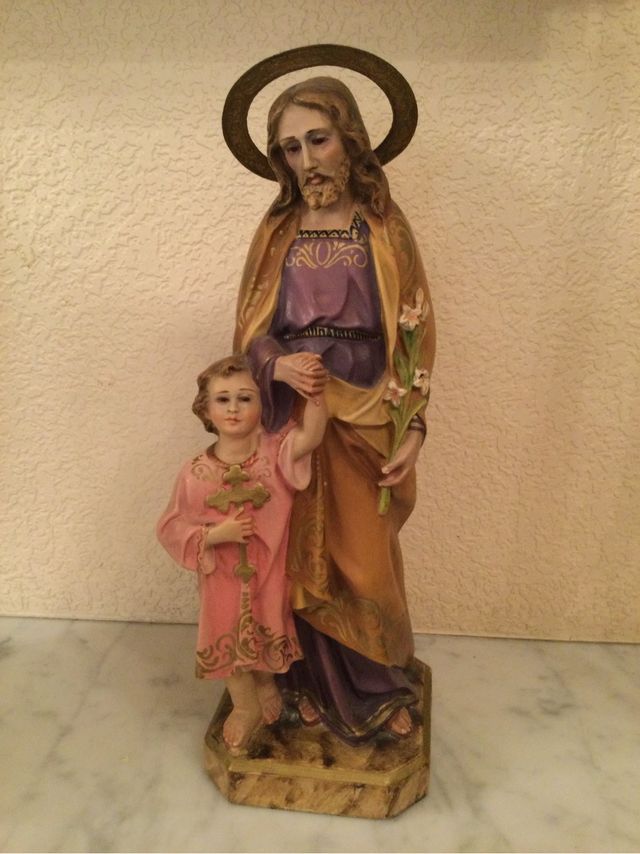 Figura San José Niño Jesús Halo