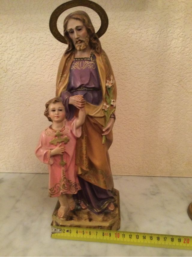 Figura San José Niño Jesús Halo