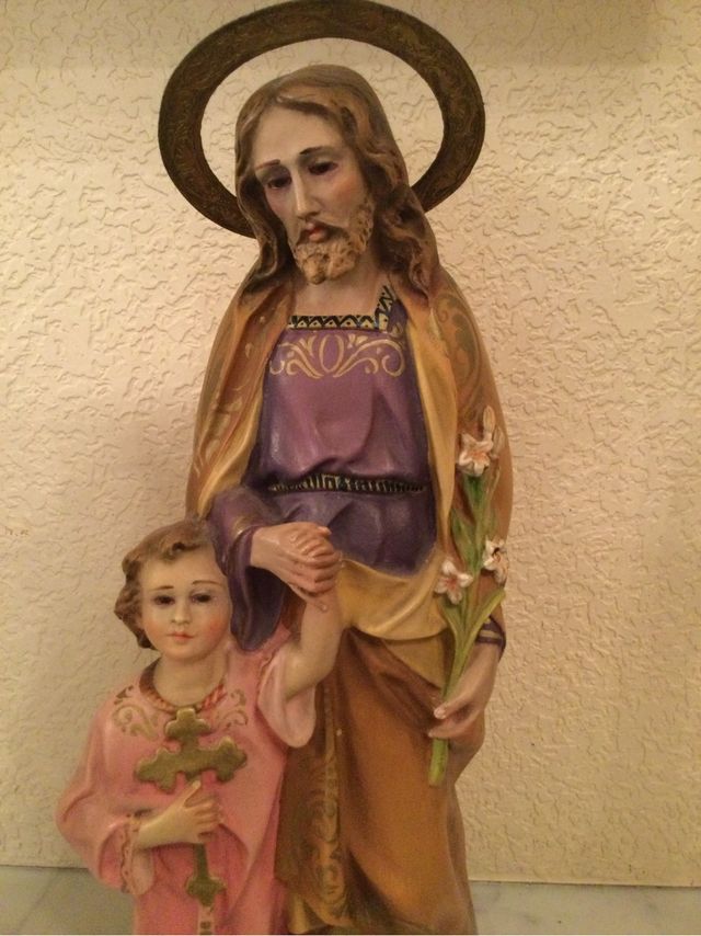 Figura San José Niño Jesús Halo