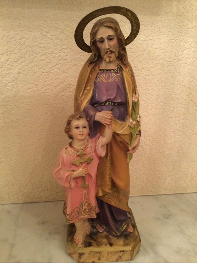 Figura San José Niño Jesús Halo